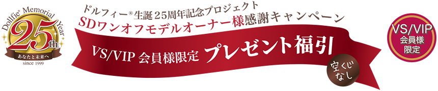 SDワンオフモデル オーナー様感謝キャンペーン VS/VIP会員様限定 プレゼント福引